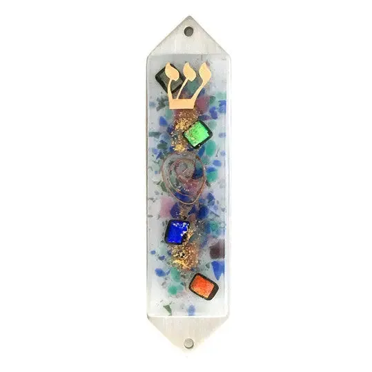 Mezuzah White Celestial JZEWS by Beames Designs