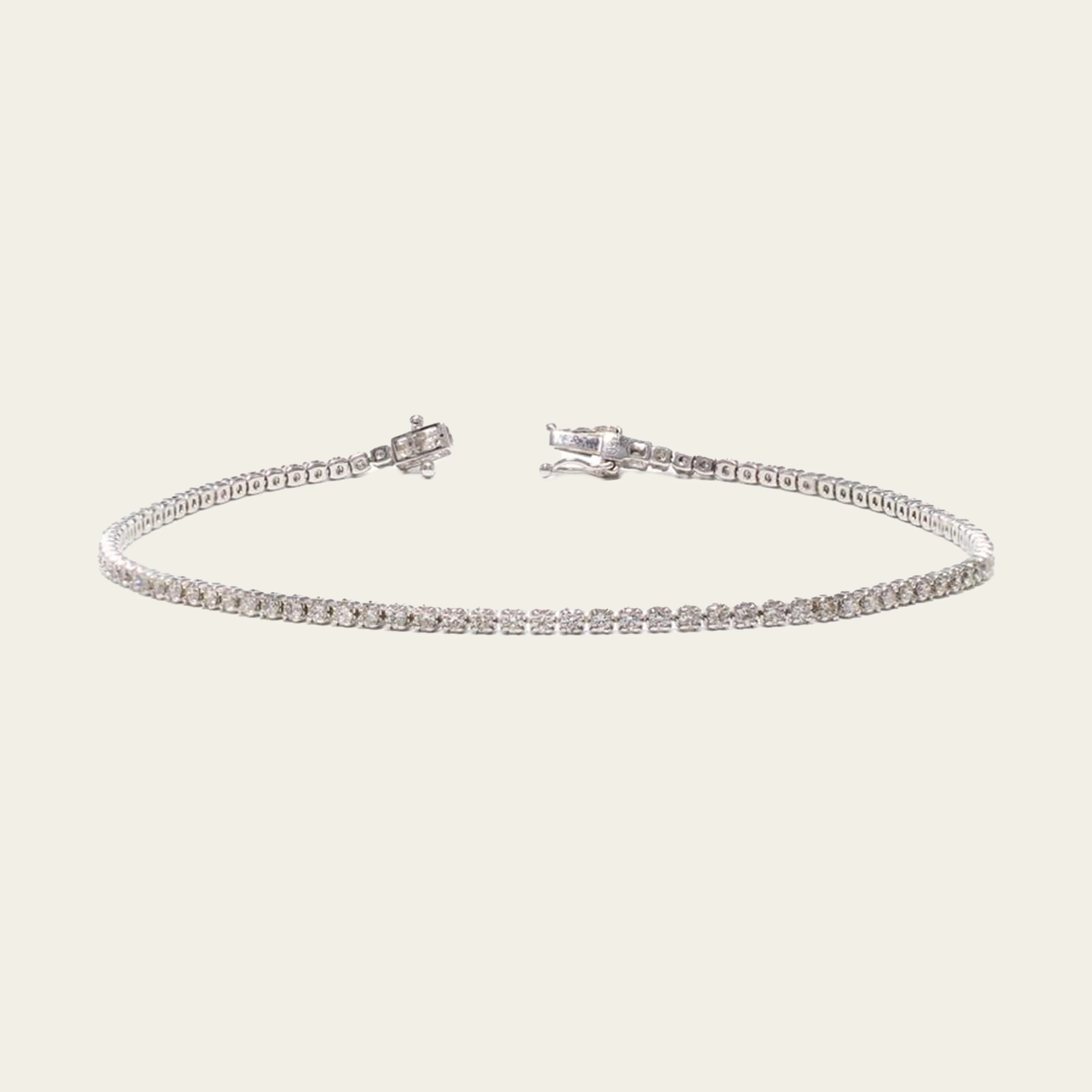 mini diamond tennis bracelet