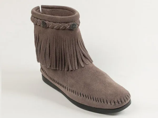 Minnetonka Moccasin High Top Back Zip Boot
