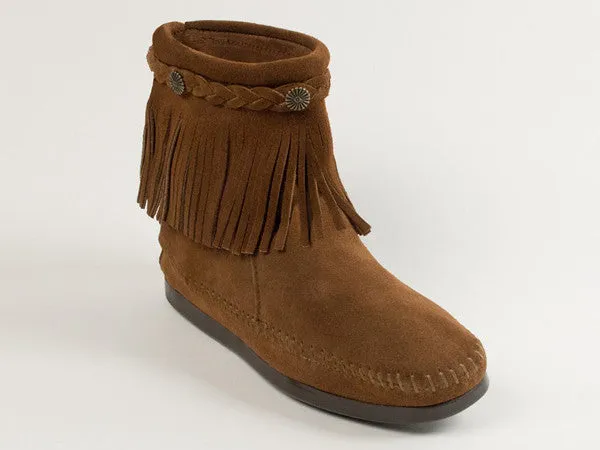 Minnetonka Moccasin High Top Back Zip Boot