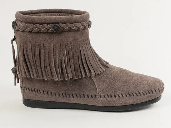 Minnetonka Moccasin High Top Back Zip Boot