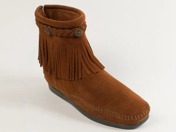 Minnetonka Moccasin High Top Back Zip Boot