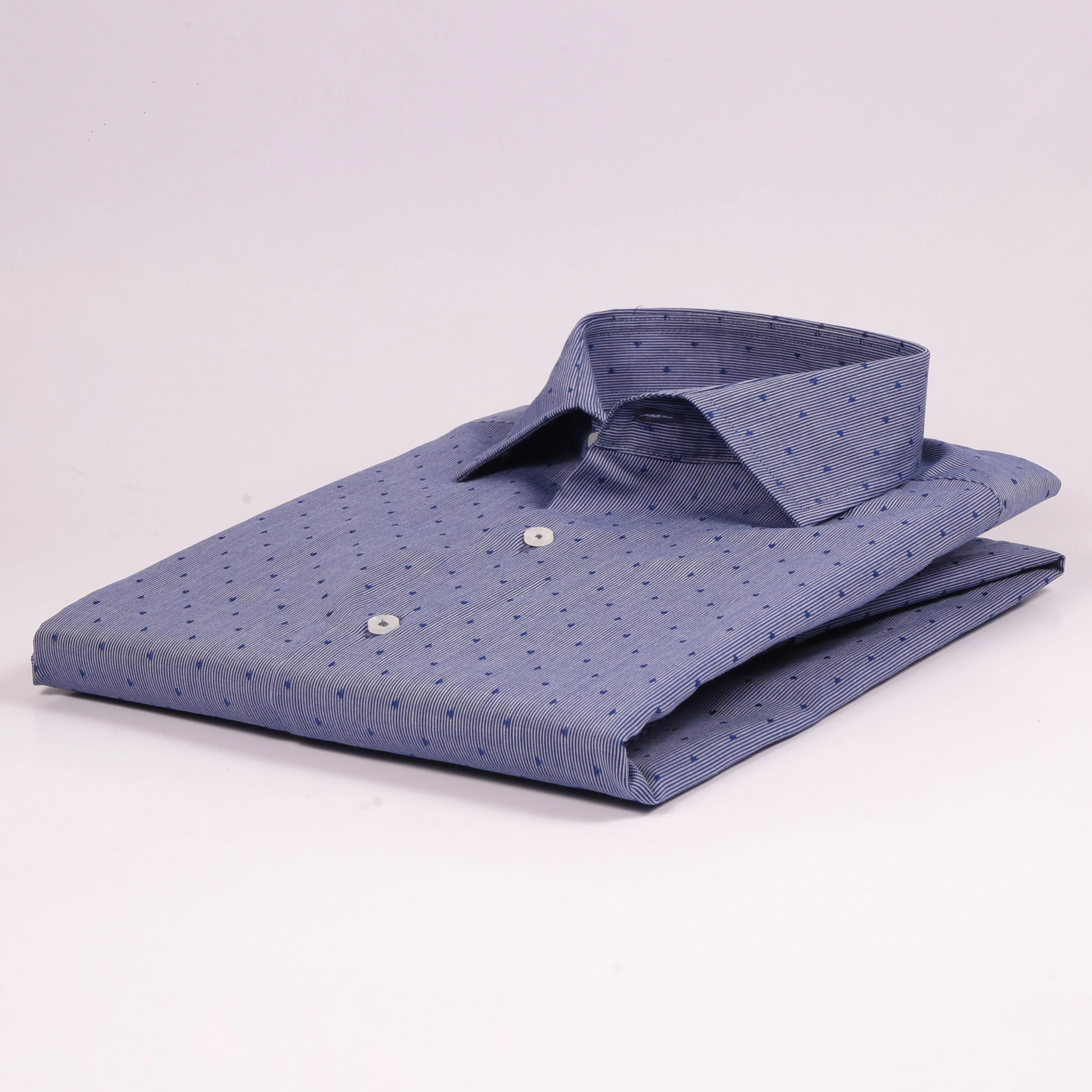MK Blue Printed Dotted Shirt