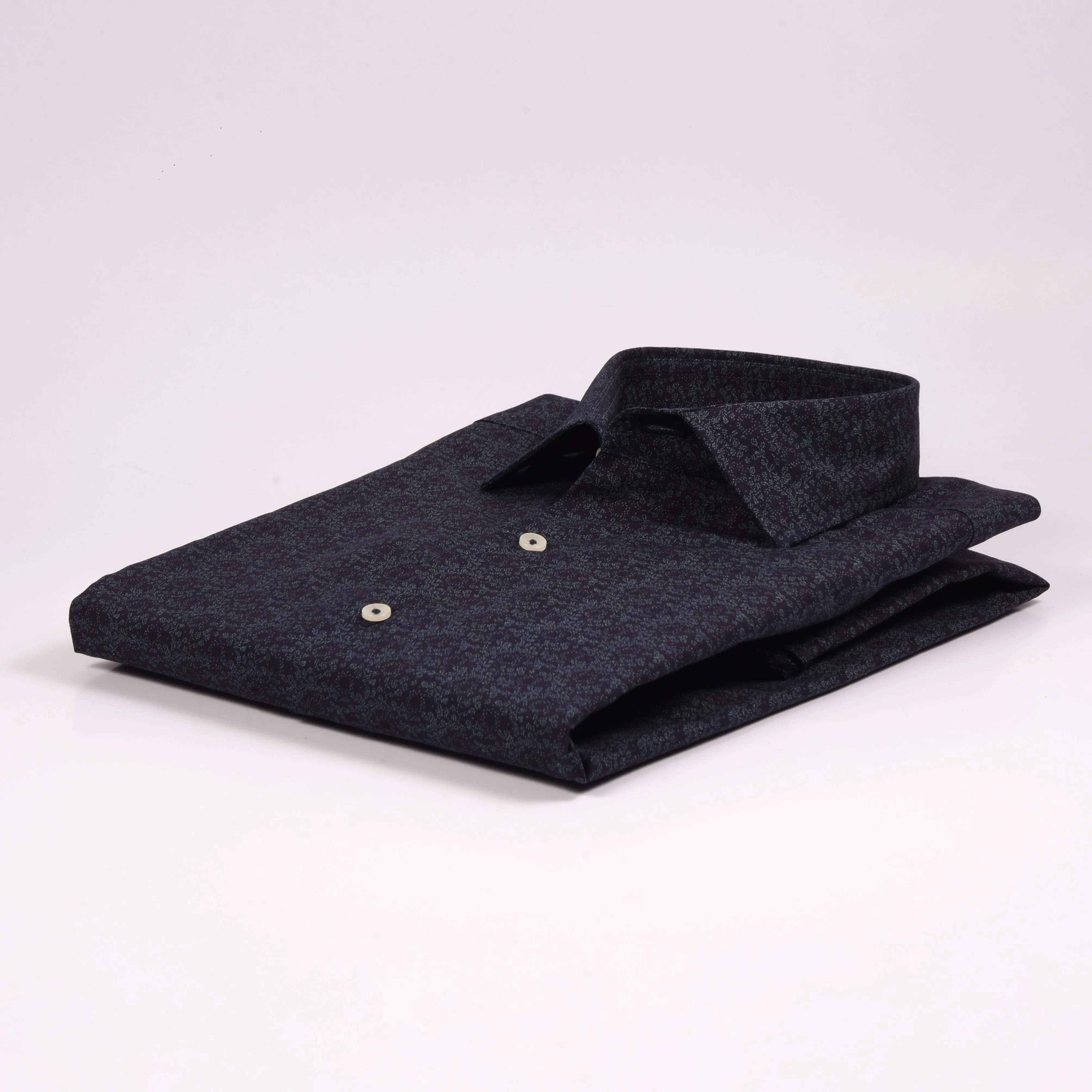 MK Denim Blue Printed Shirt