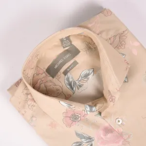 MK Pastel Brown Printed Shirt