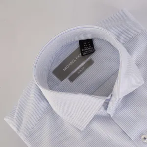 MK White B Pin Stripes Shirt