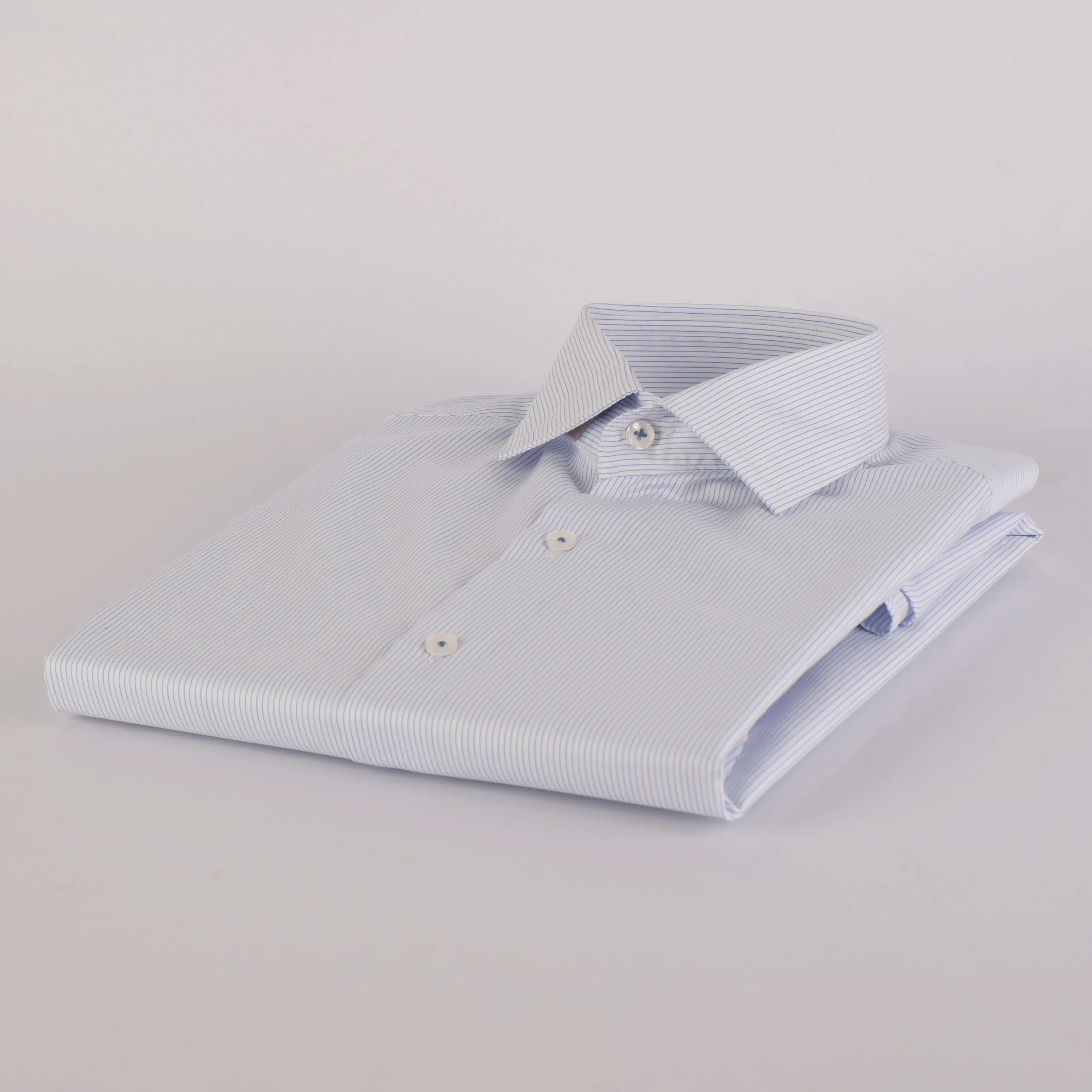 MK White B Pin Stripes Shirt