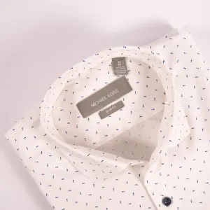 MK White Printed Shirt