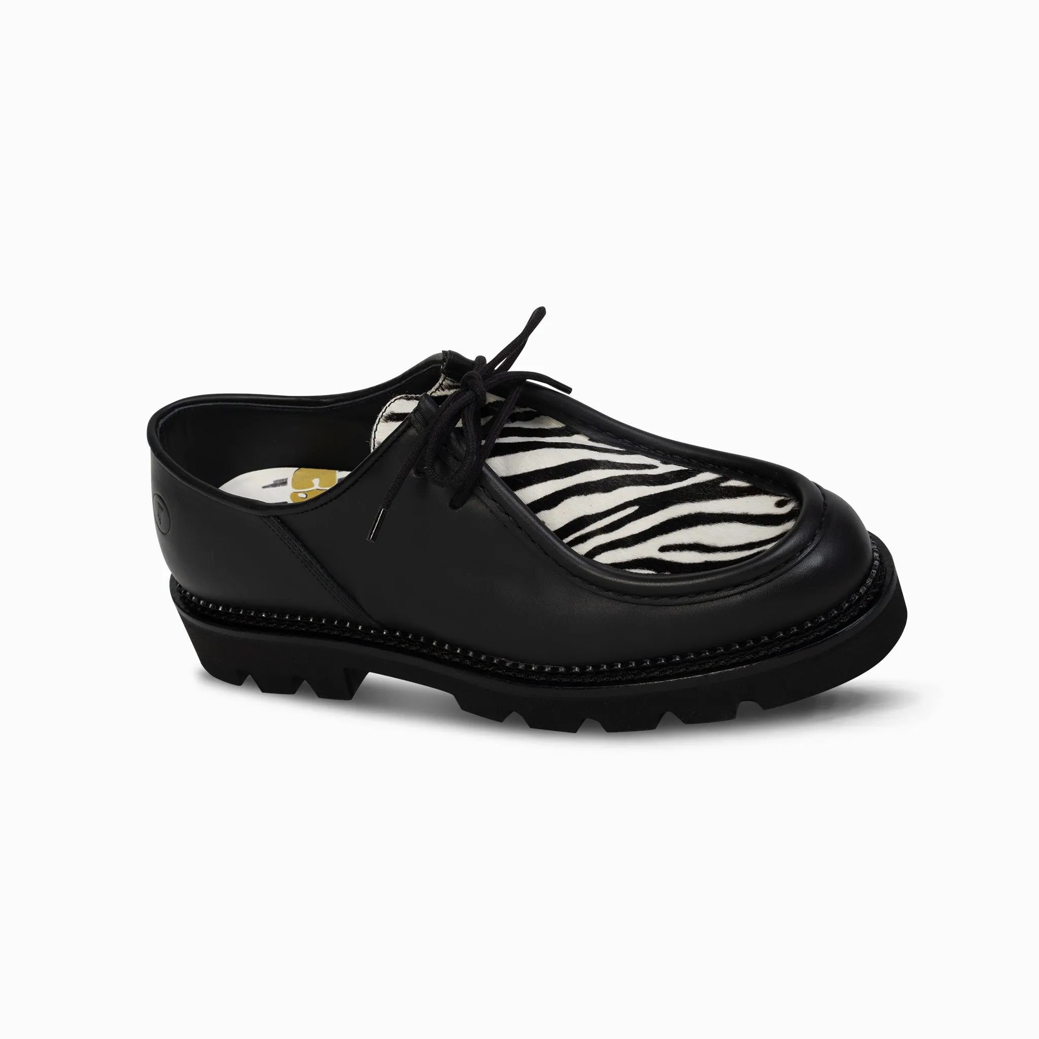 Moc-Toe Derby - Zebra