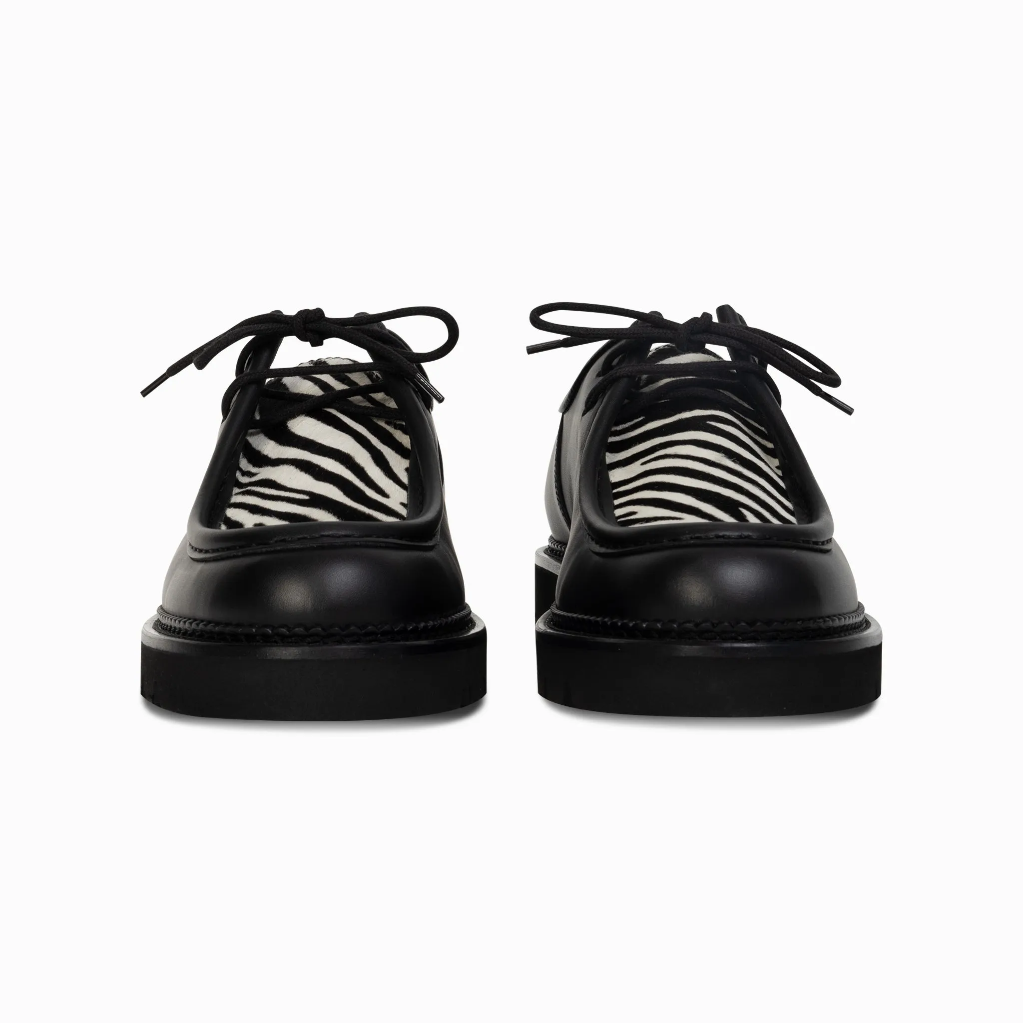 Moc-Toe Derby - Zebra