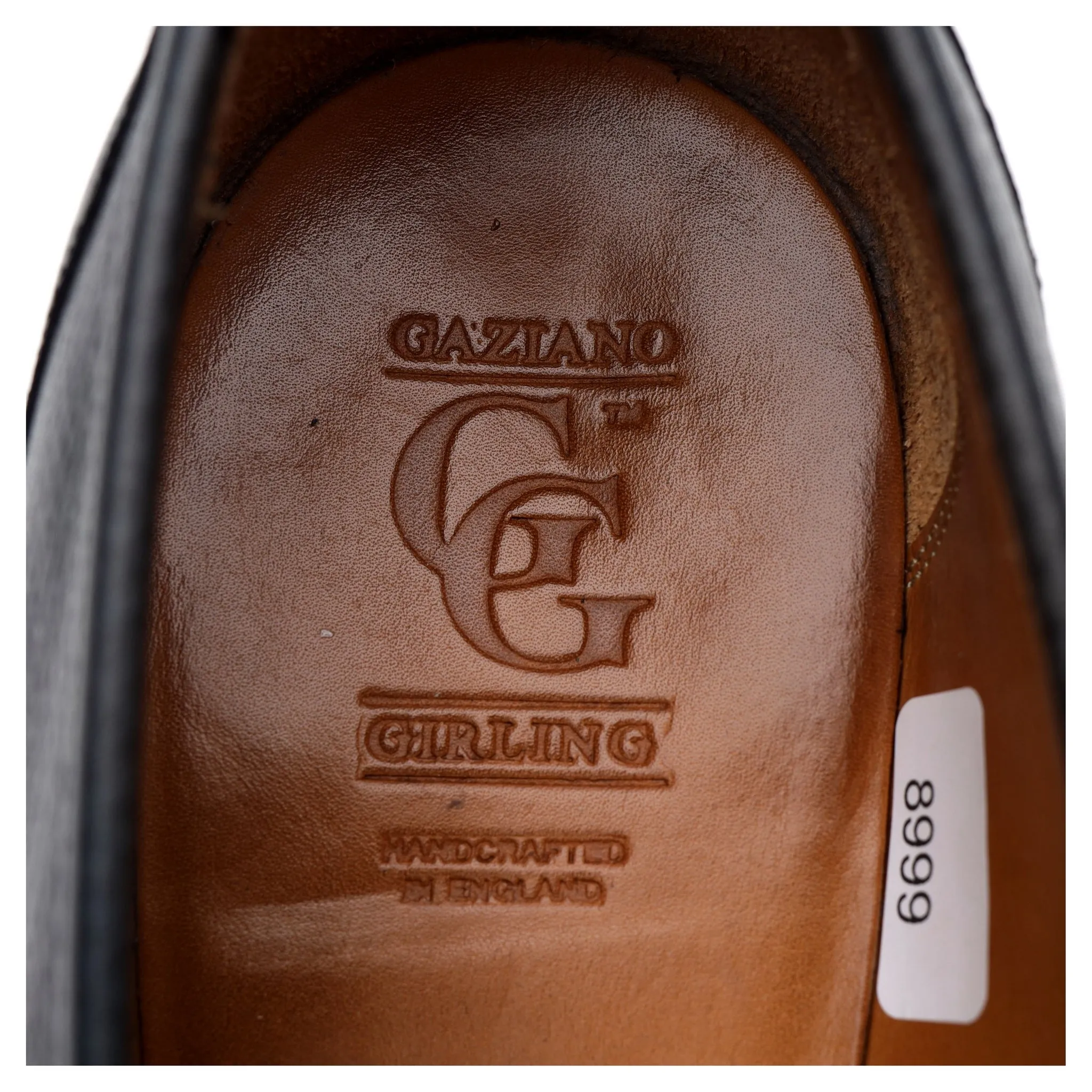 'Monaco' Navy Blue Grain Leather Loafers UK 7.5 F