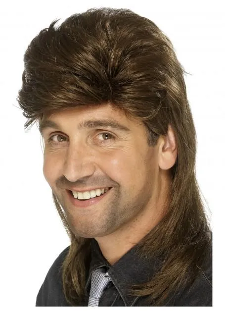 Mullet Classic 80s Brown Wig
