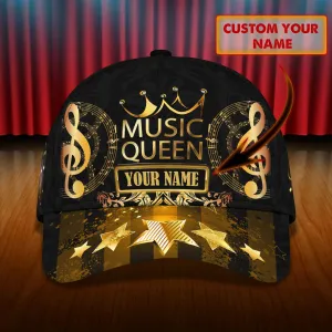Music Queen - Personalized Name Cap - Loop - Vhv-cap-057
