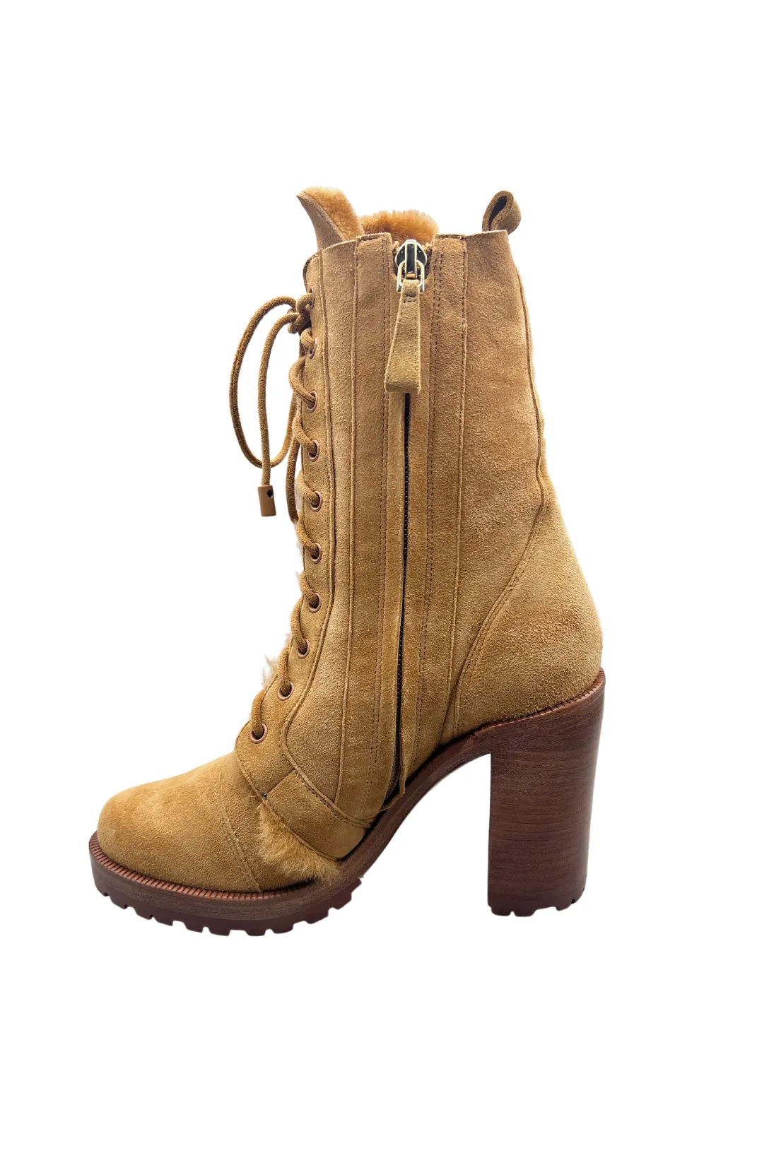 Naomie Shearling Boot 90 | Tan