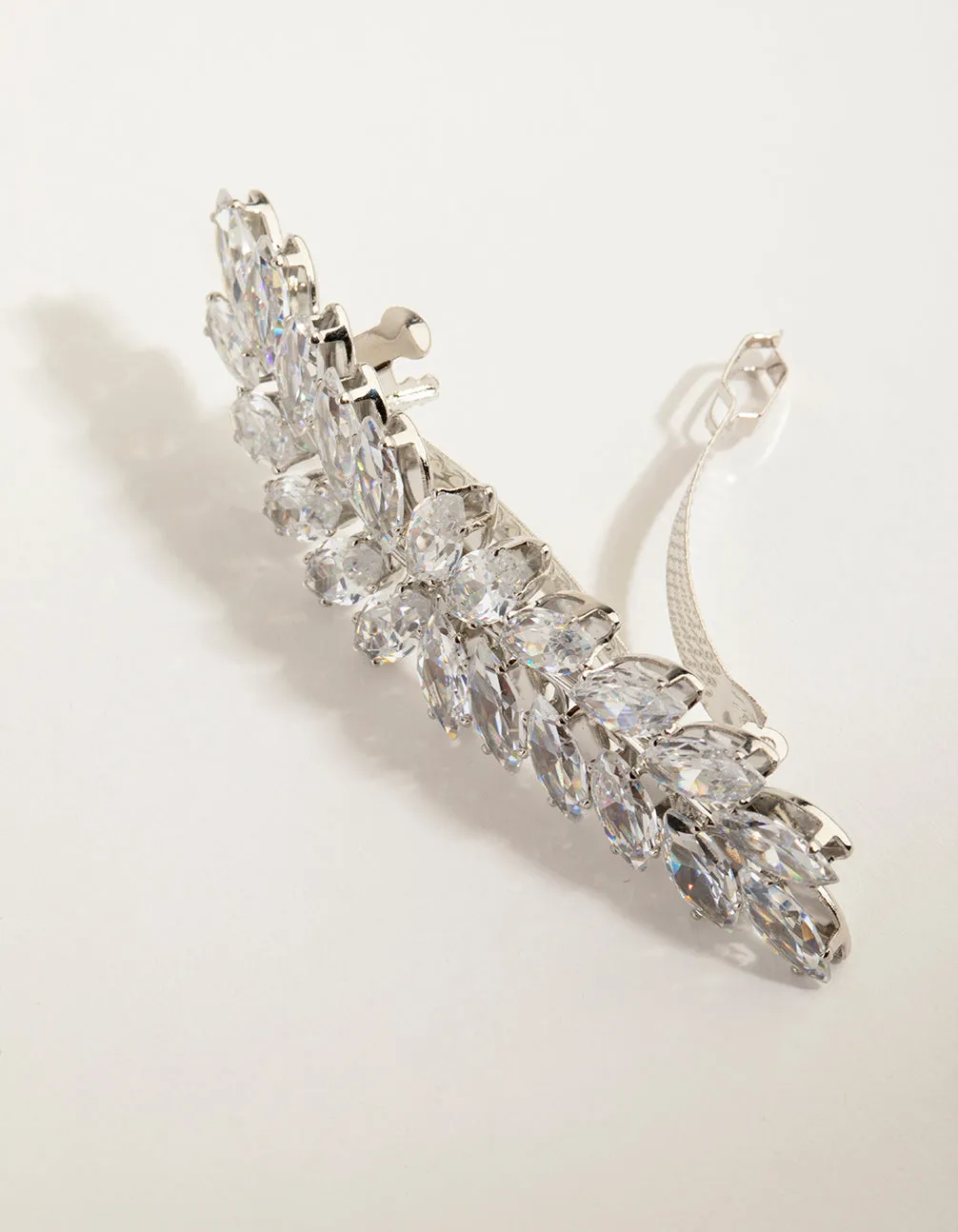 Navette Crystal Laurel Clip