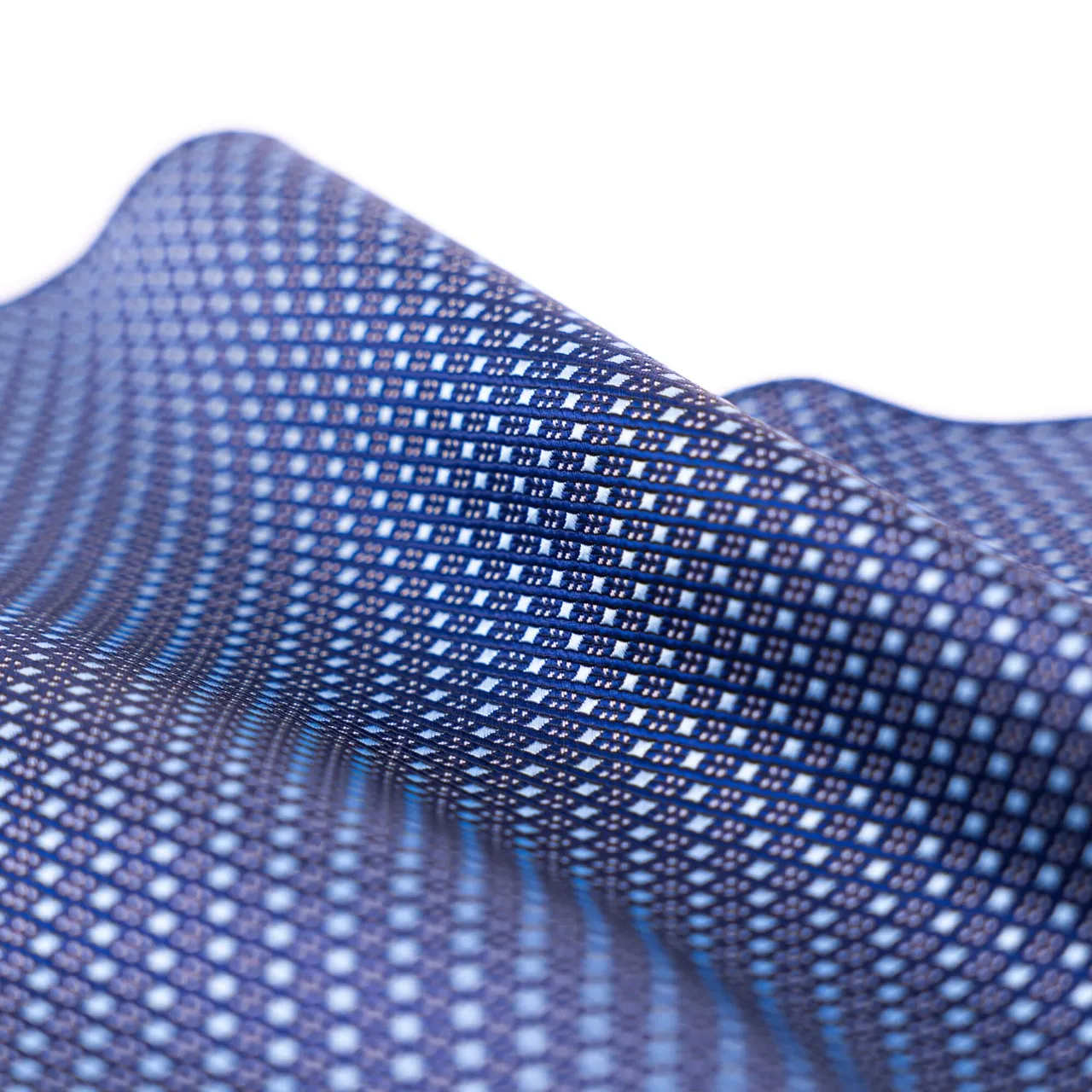 Navy Blue Pattern Pocket Square