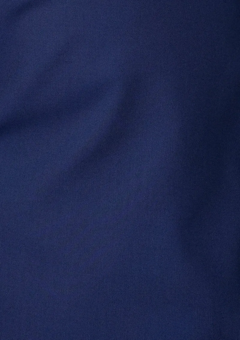 Navy Cotton Micro Dobby Shirt