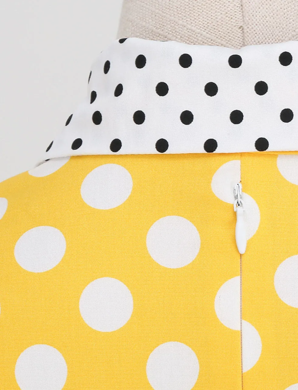Navy Polka Dots Bowknot Swing Vintage 1950S Dress