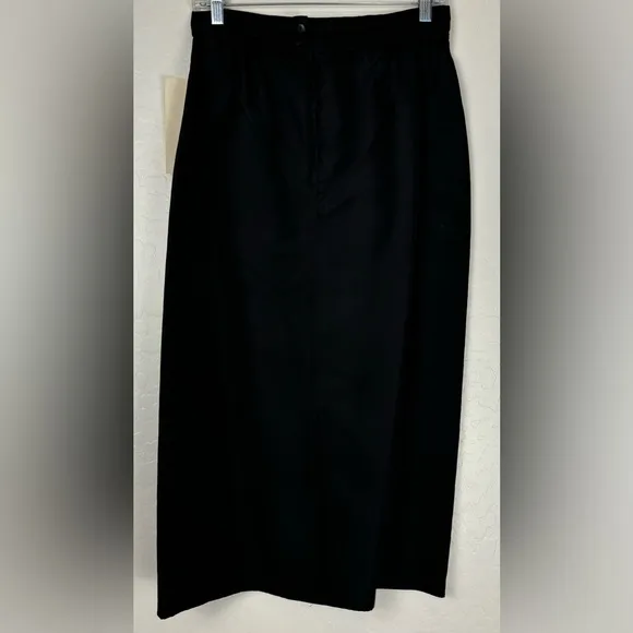 NEW Gunne Sax Jessica McClintock Black Taffeta Formal Evening Maxi 11 USA 0441