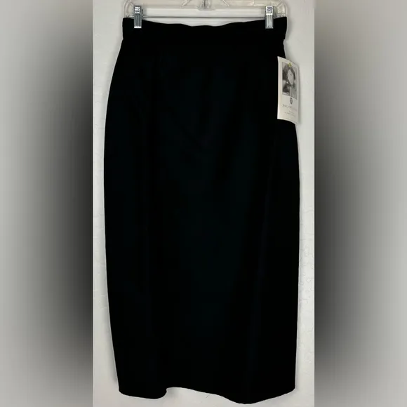 NEW Gunne Sax Jessica McClintock Black Taffeta Formal Evening Maxi 11 USA 0441