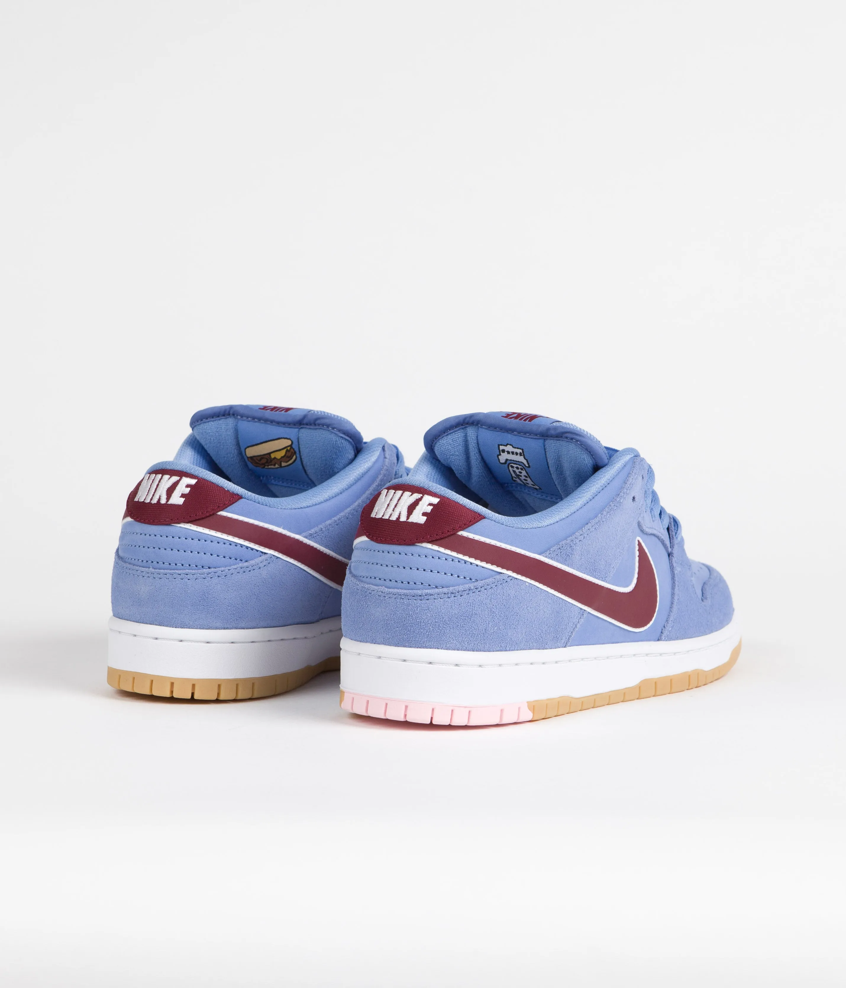 Nike SB Dunk Low 'Phillies' Premium Shoes - Valor Blue / Team Maroon - Valor Blue - White