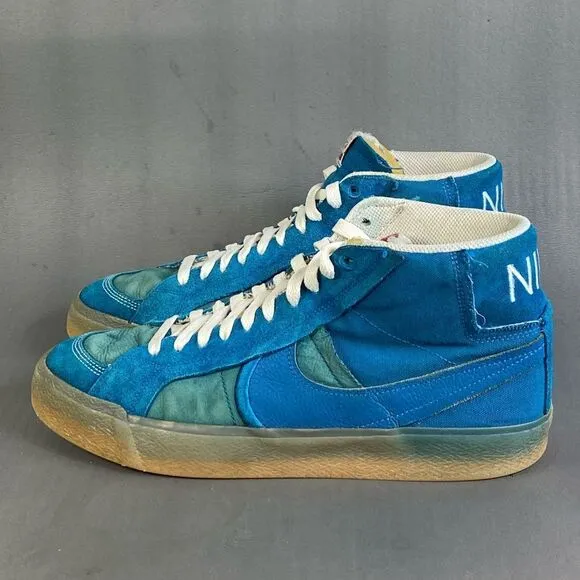 Nike  ZOOM BLAZER MID PREMIUM PLUS SB 'TEAL GUM' sneaker shoes mens size 10