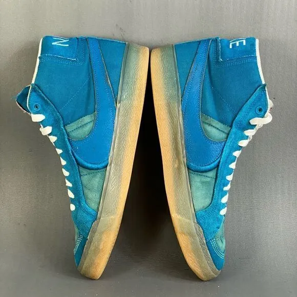 Nike  ZOOM BLAZER MID PREMIUM PLUS SB 'TEAL GUM' sneaker shoes mens size 10