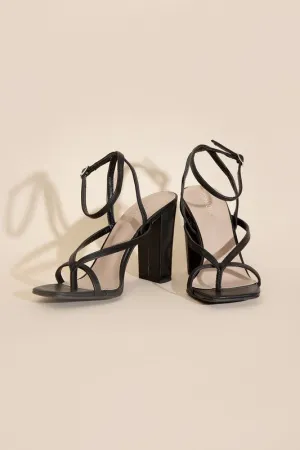 NILE-5 THONG STRAPPY HEELS