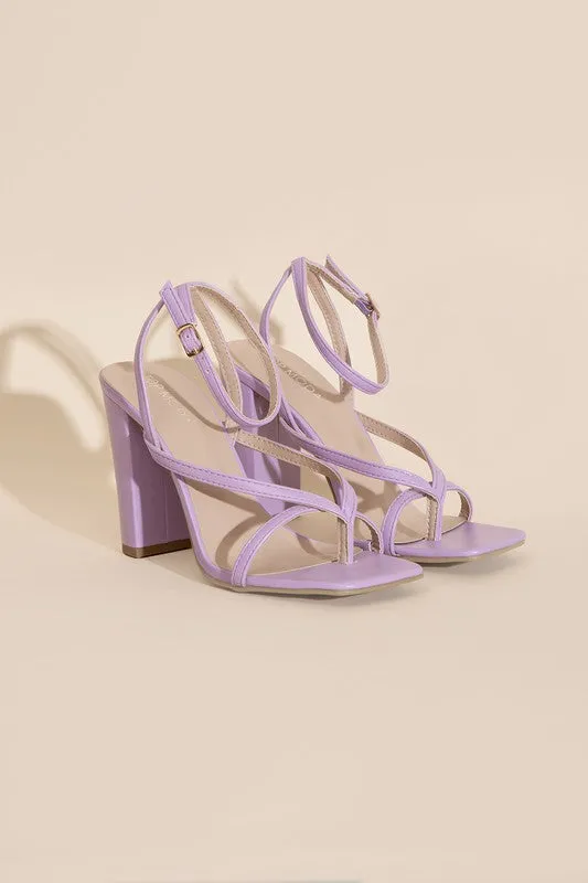 NILE-5 THONG STRAPPY HEELS