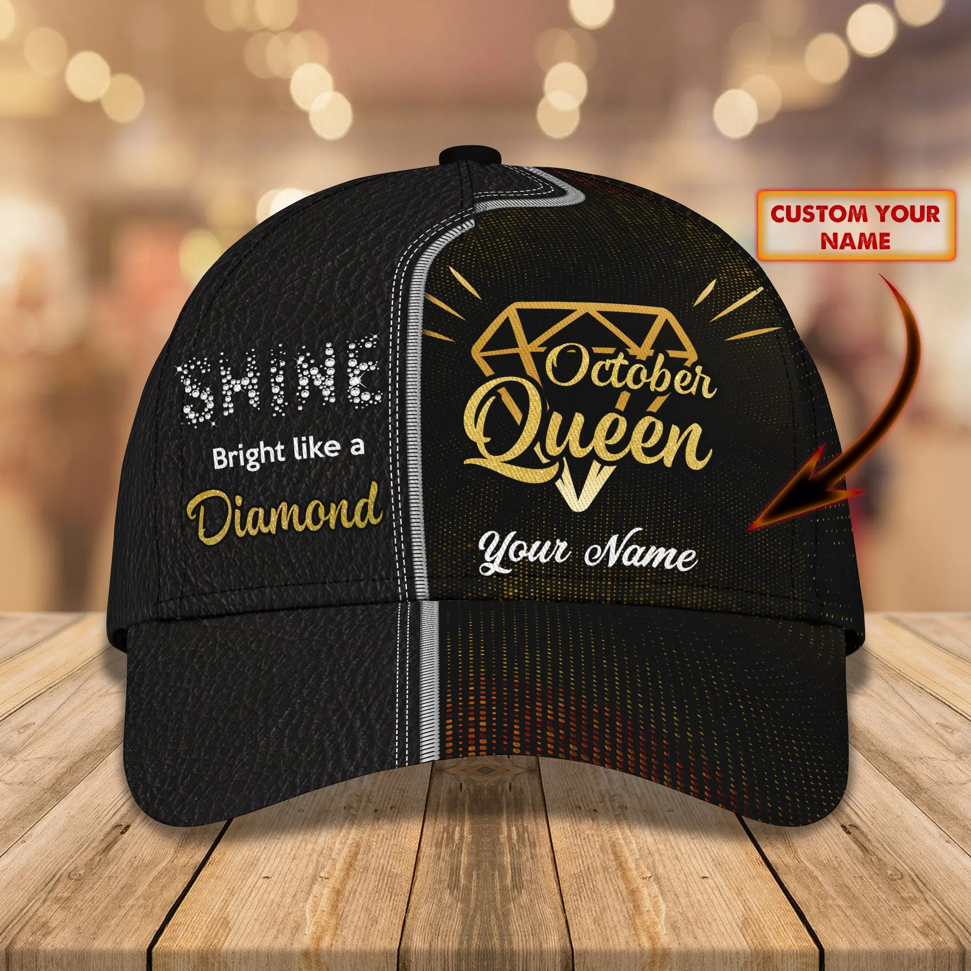 October Queen - Personalized Name Cap - Nmd 36