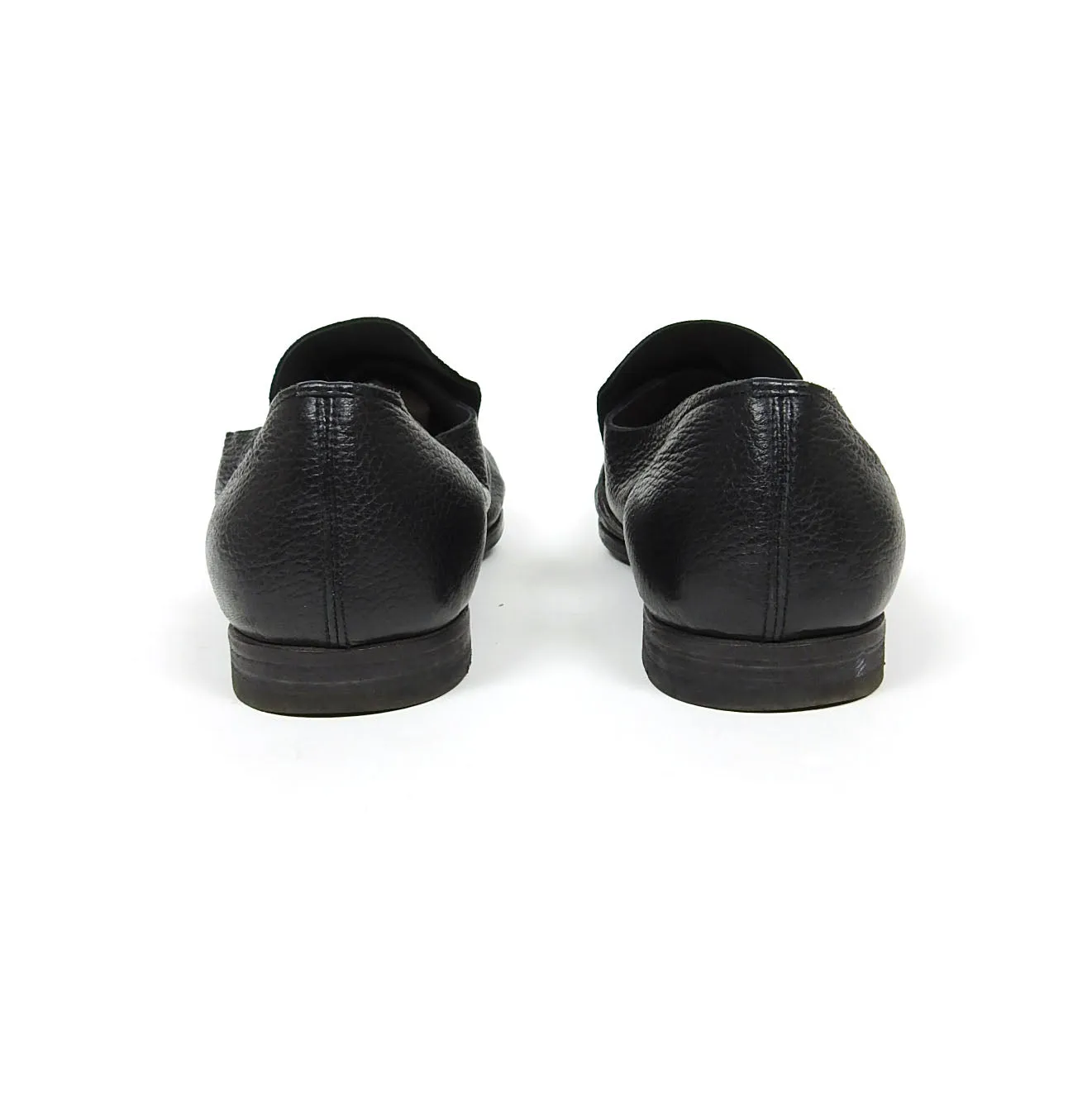 Officine Creative Black Pebble Leather Loafer Size 42