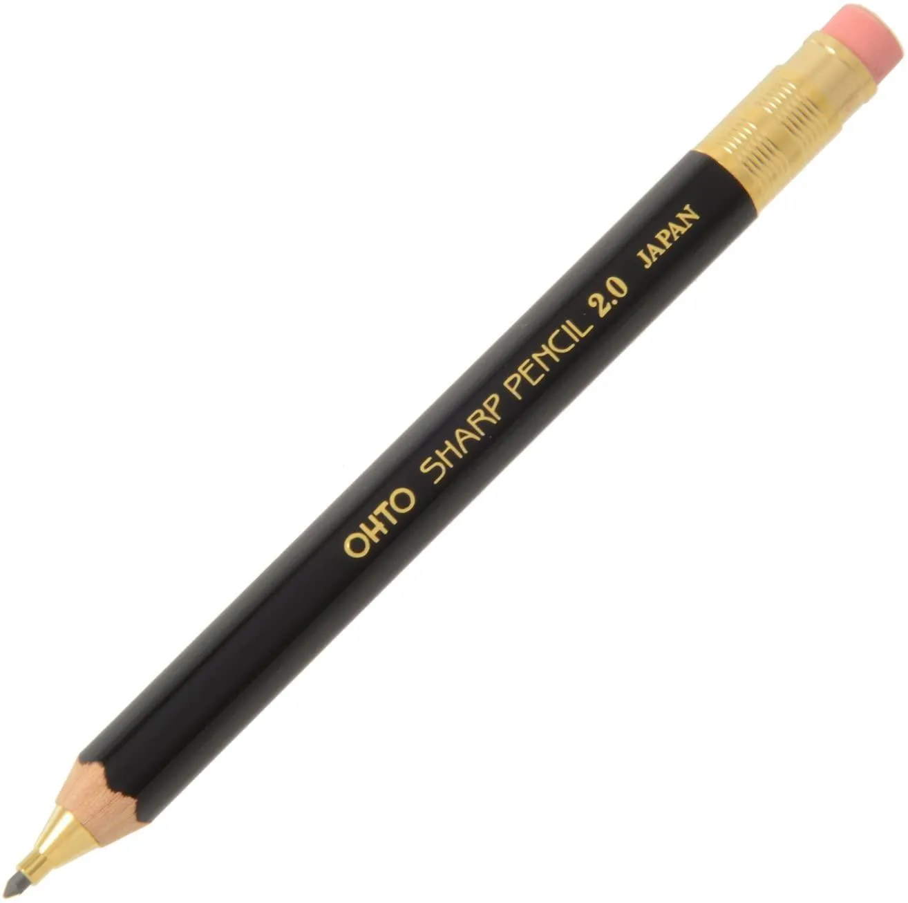 OHTO Sharp Pencil 2.0-Wooden Mechanical Pencil Lead Holder-2.0mm