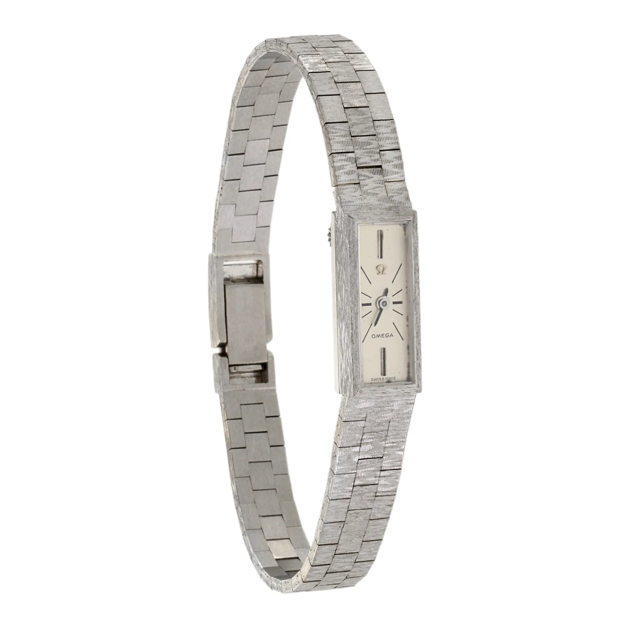Omega 1960's 18KT White Gold Cocktail Watch RARE
