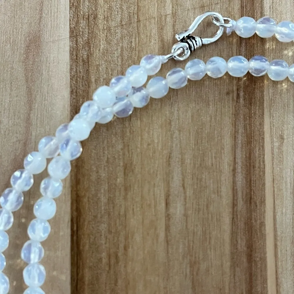 Opalite 4 mm 20 inch Beaded Necklace