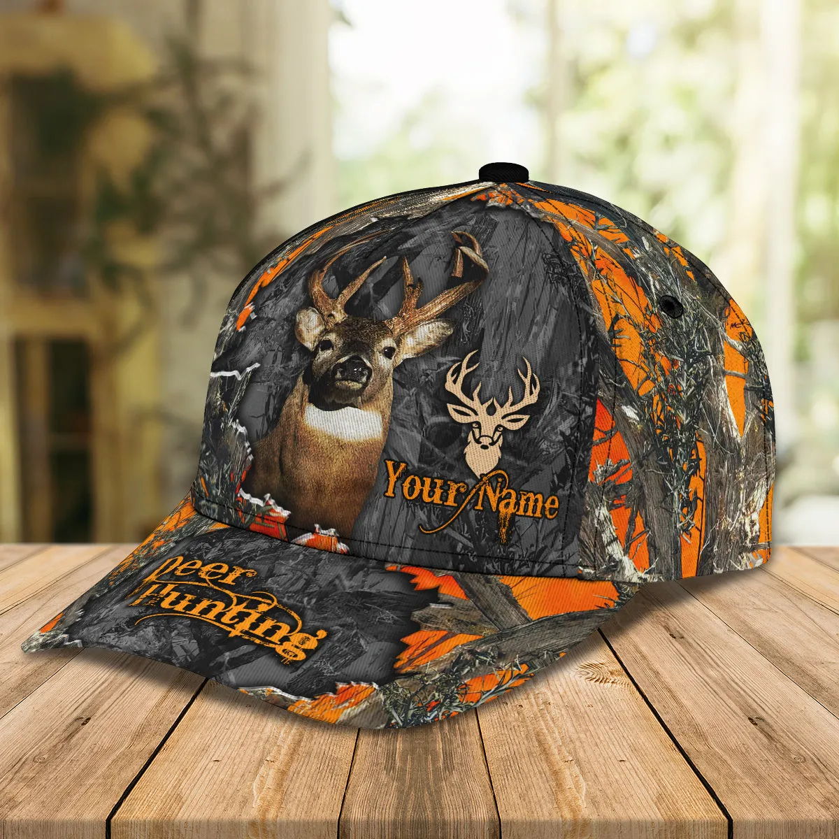 Orange Deer Hunting Camo Classic Cap - Hdmt