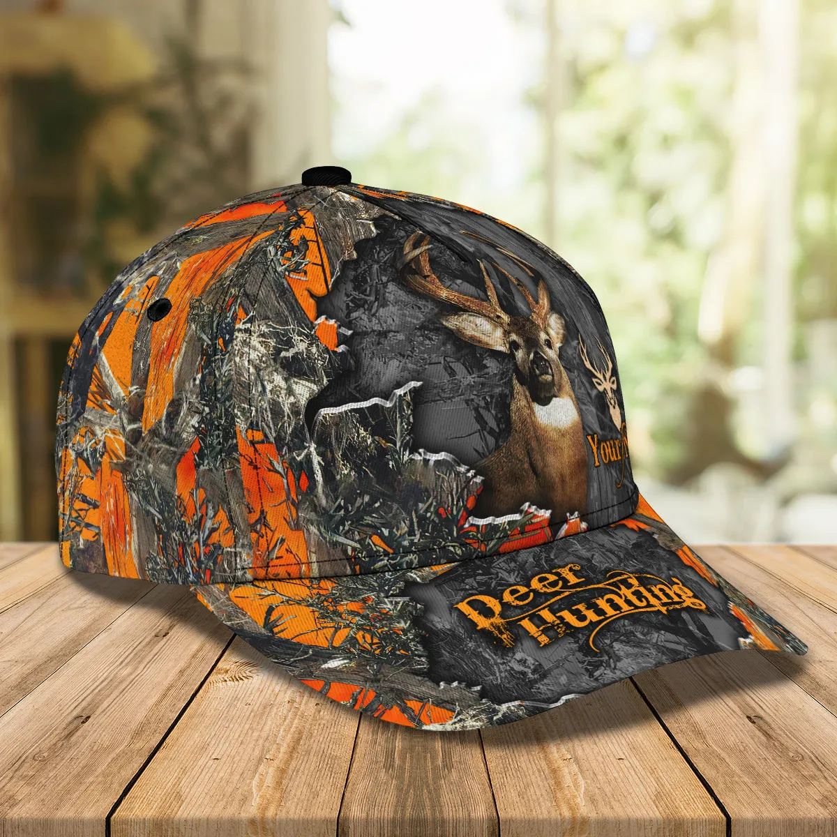 Orange Deer Hunting Camo Classic Cap - Hdmt