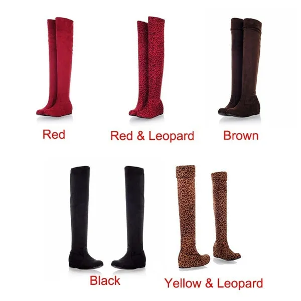 Over The Knee High Leg Suede Long Boots And Short Boots