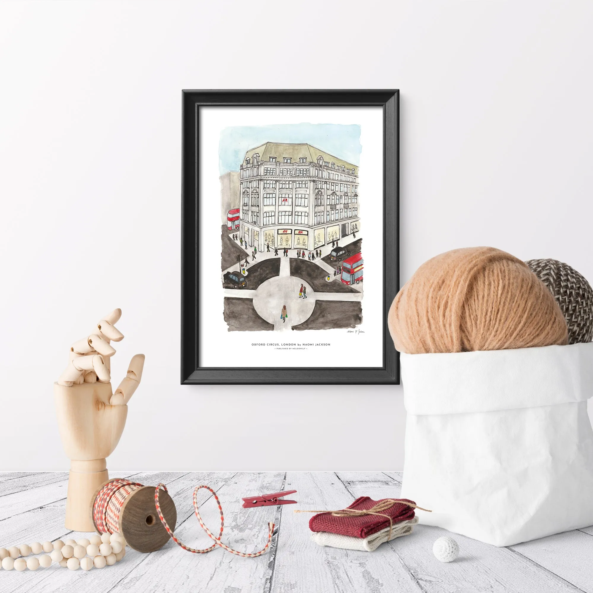 'Oxford Circus' London Wall Print