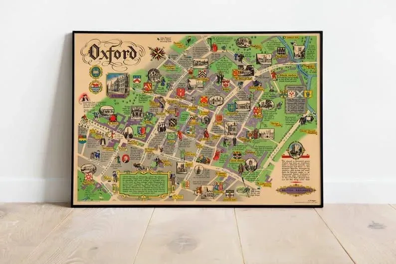 Oxford Map Print| Art History