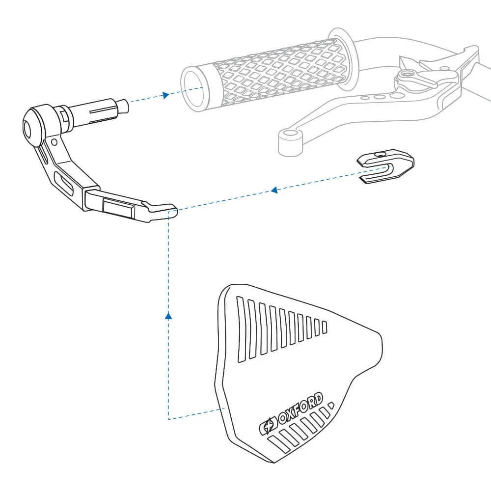 Oxford Premium Handguard with Aluminium Lever Guards