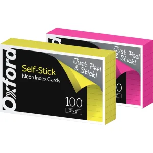 Oxford Self-Stick Index Cards