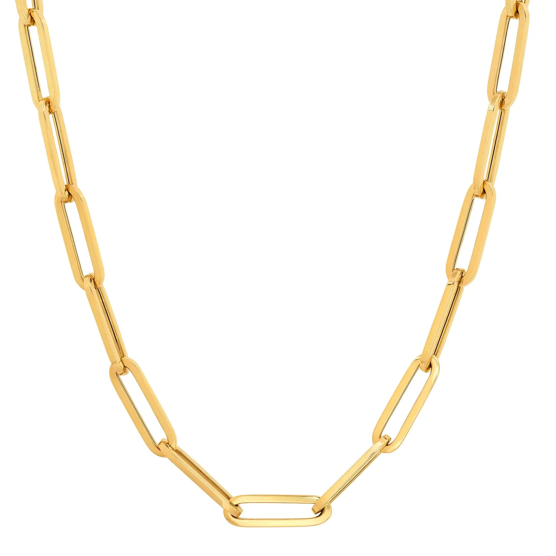 PAPER CLIP CHAIN, GOLD
