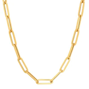 PAPER CLIP CHAIN, GOLD