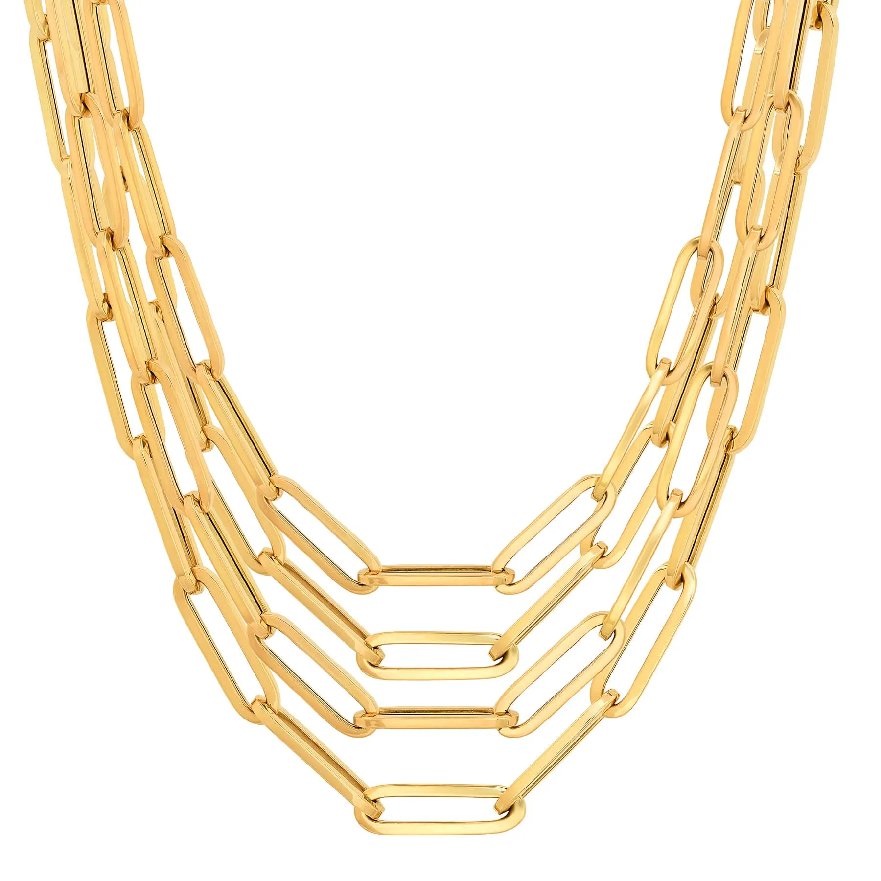 PAPER CLIP CHAIN, GOLD