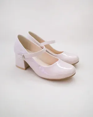 Patent Mary Jane Girls Block Heel