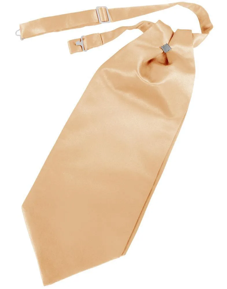 Peach Solid Satin Kids Cravat