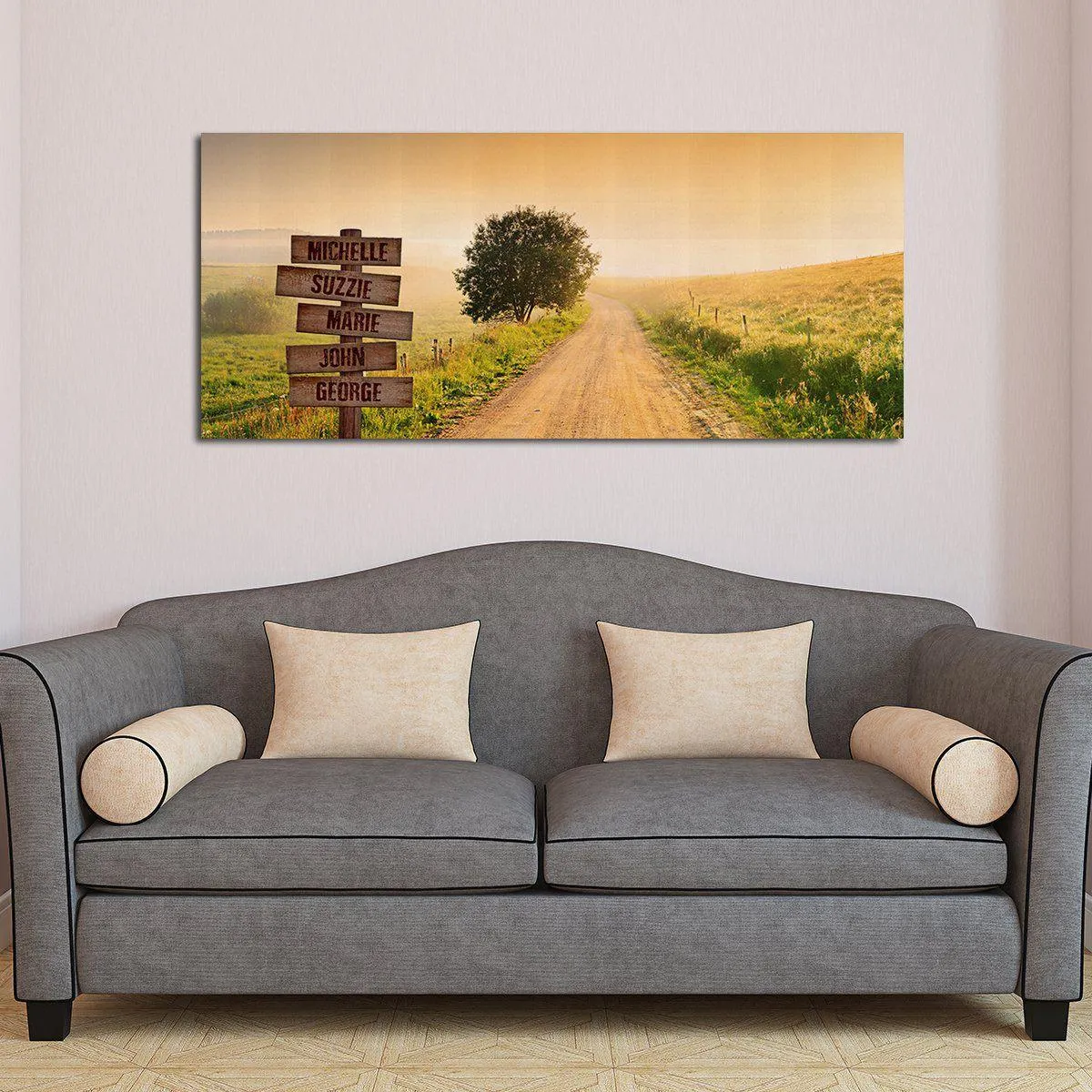 Personalized Middle Of Nowhere Oversized Premium Canvas