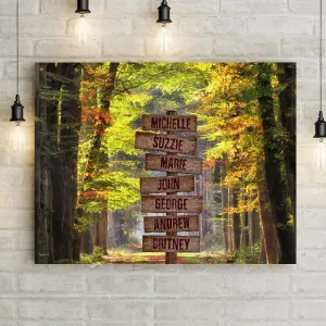 Personalized Nature Path Premium Canvas