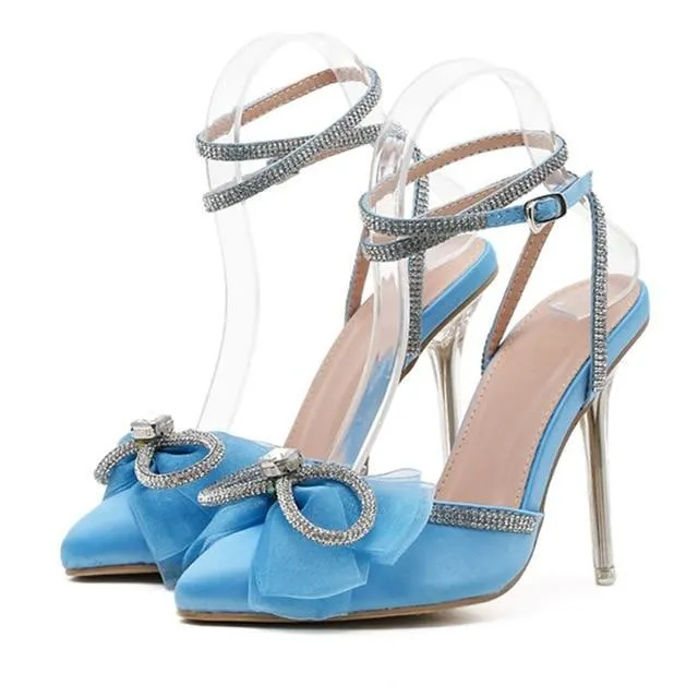 Pink Pumps Crystal  Summer Lady Shoes