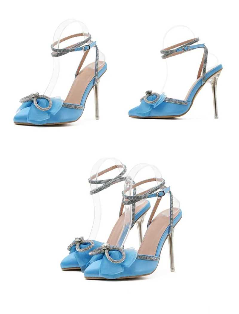 Pink Pumps Crystal  Summer Lady Shoes